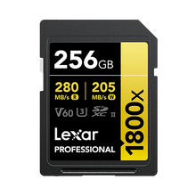 Thẻ máy ảnh Lexar 1800x SDXC UHS-II Dòng GOLD - Dành cho người dùng chuyên nghiệp